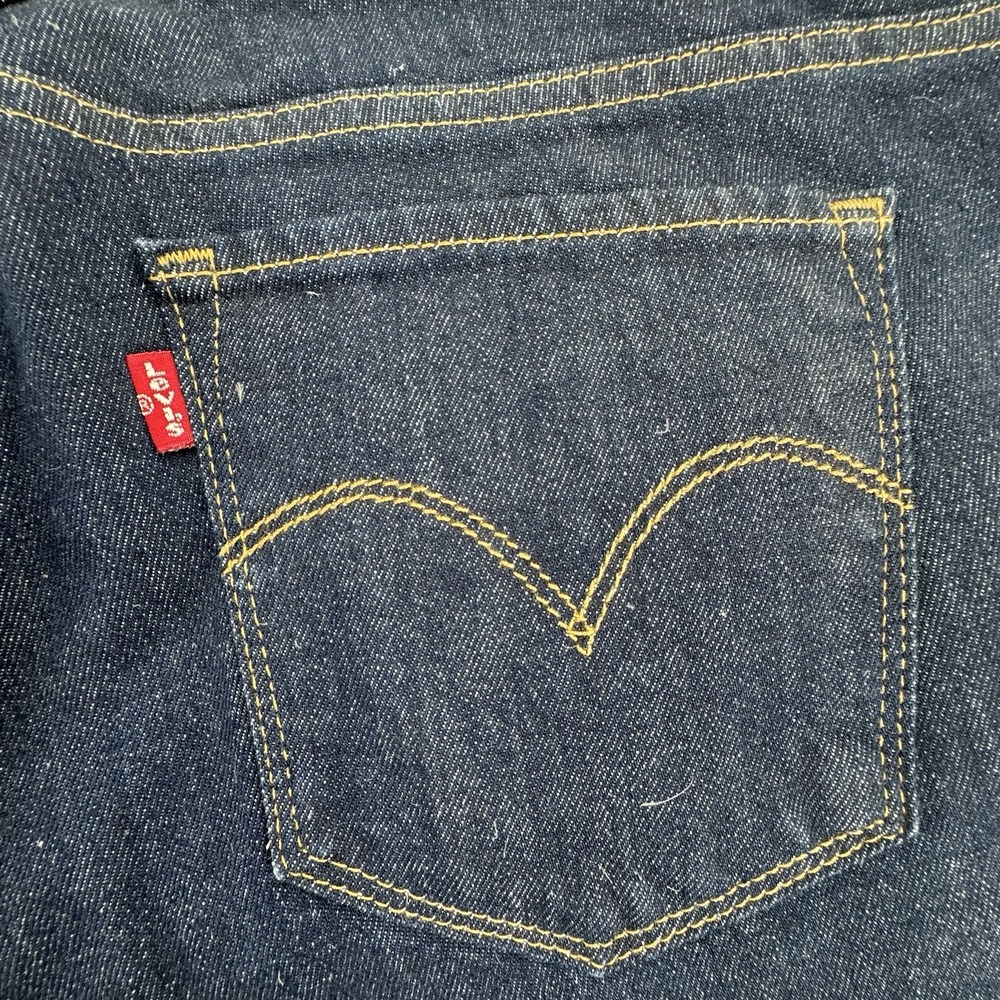 Levi's 711 Skinny Jeans Size 30 Dark Wash Mid Rise Stretch Denim Blue New - Picture 9 of 9